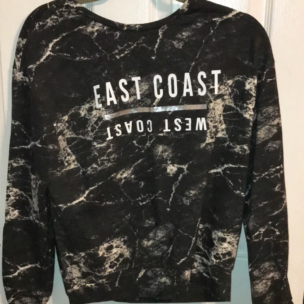 Black and white marble sweater